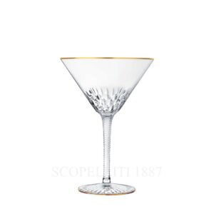 saint louis apollo gold cocktail glass
