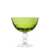 Saint Louis Footed Cup Bubbles Chartreuse Green