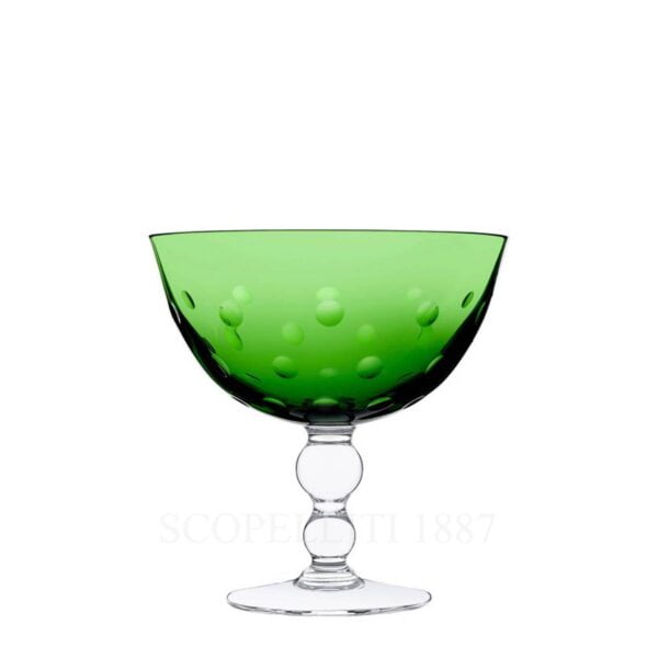 saint louis bubble footed cup green