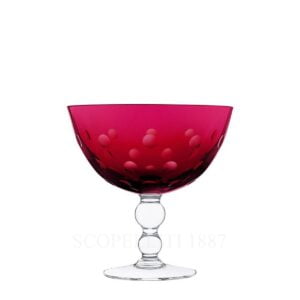 saint louis bubble footed cup red