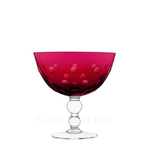 saint louis bubble footed cup red