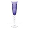 Saint Louis Champagne flute Bubbles Purple