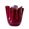 Venini Fazzoletto Vase Medium Ox Blood Red/Powder Pink 700.02 NEW