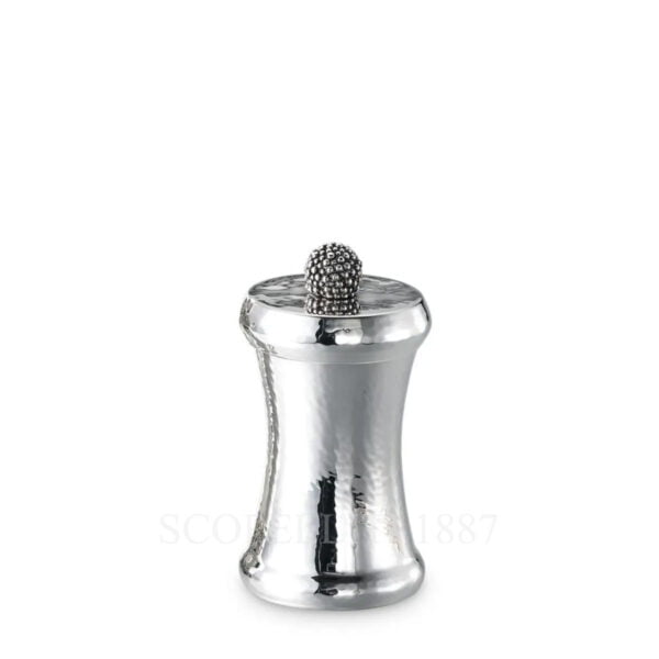 buccellati caviar pepper shaker silver