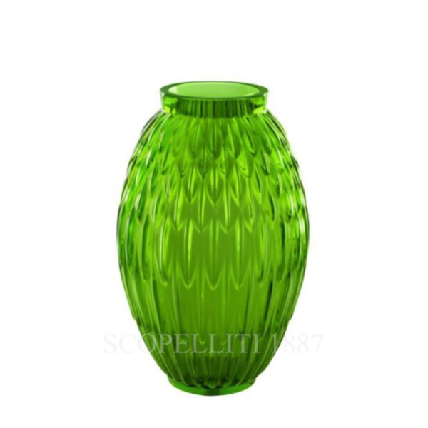 lalique plumes vase amazon green