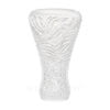 Lalique Zebre Vase Clear, Satin Finish Relief